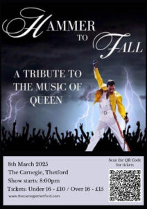 Hammer To Fall - Queen Tribute Act advertisement